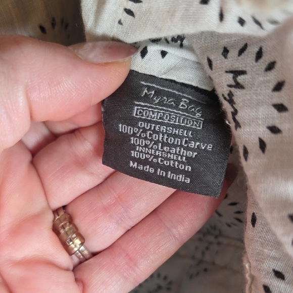 Myra Bag Elegant Gray and Brown Tote - Picture 11 of 16